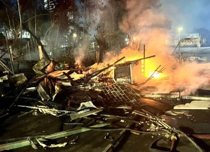 Princípio de incêndio na feira-livre da Estação Nova, em Feira de Santana, foi controlado rapidamente