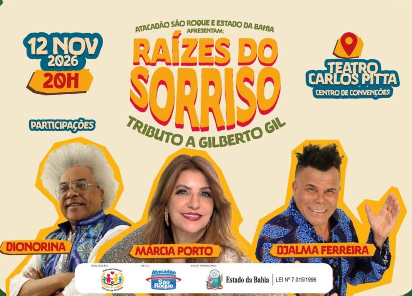 Show em homenagem a Gilberto Gil reúne Márcia Porto, Dionorina, Djalma Ferreira, Zé das Congas e oficineiros de instituição infantil