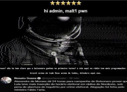 Rádio baiana sofre ataque hacker de bolsonaristas, que deixam mensagem de ataque ao STF