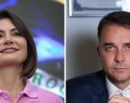 Após atritos, Michelle Bolsonaro e Flávio Bolsonaro gravam primeiro material para horário eleitoral