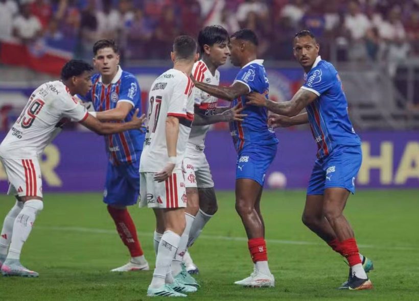 Bahia é dominado pelo Flamengo e sofre derrota na Arena Fonte Nova pelo Brasileirão 2026