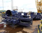 Montagem de equipamentos para construção da Ponte Salvador-Itaparica avança em estaleiro baiano