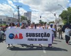 OAB Feira de Santana promove 5ª Caminhada do Agosto Lilás com apoio da Secretaria da Mulher
