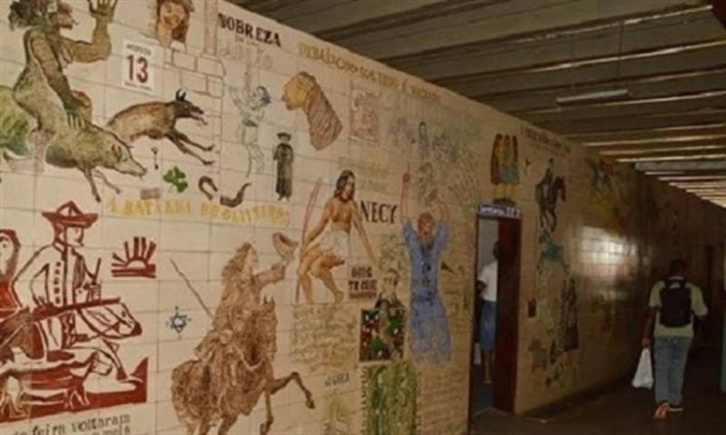Painel de Lênio Braga na Rodoviária de Feira de Santana será restaurado após parceria entre IPAC e empresa