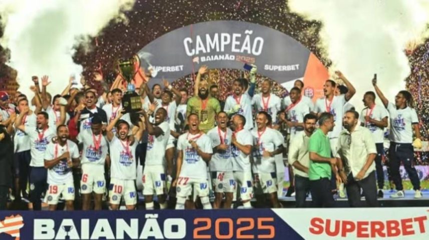 Bahia segura pressão do Vitória e é campeão do Baianão 2025