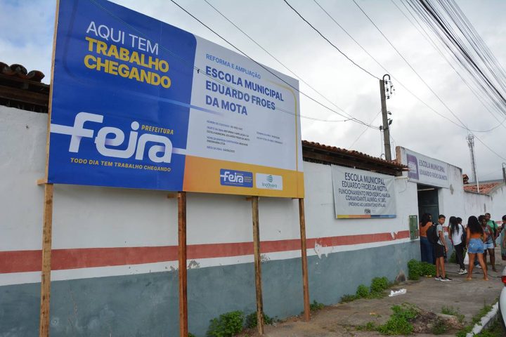 Escola da rede municipal em Feira de Santana será totalmente remodelada; última reforma foi em 1995