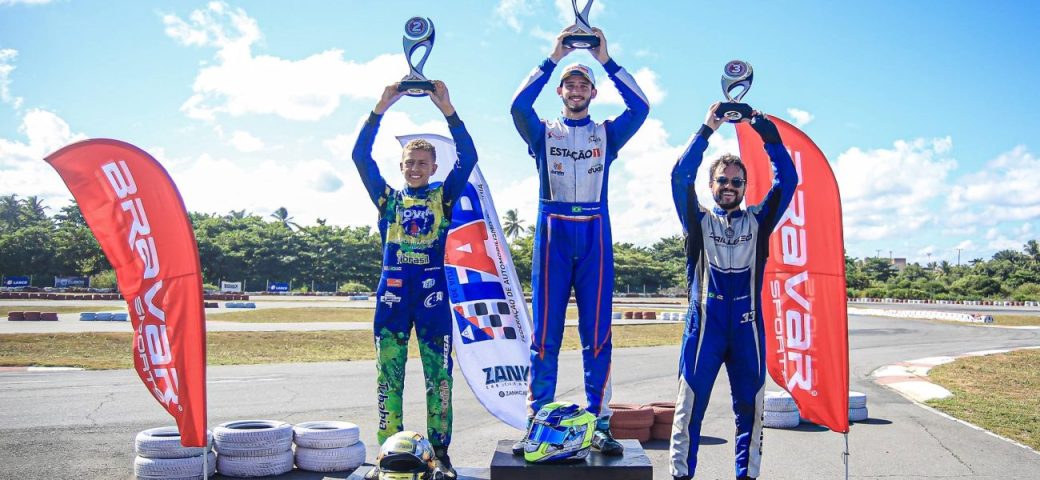 Piloto feirense Thiago Rios estreia na elite do kart com título da primeira etapa do Campeonato Baiano
