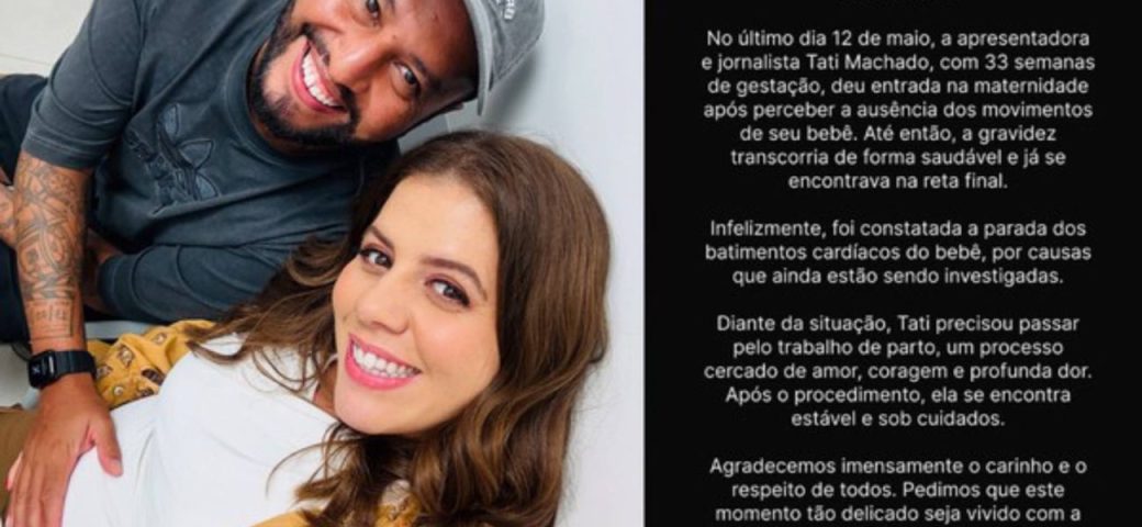 Apresentadora Tati Machado perde bebê na reta final da gestação