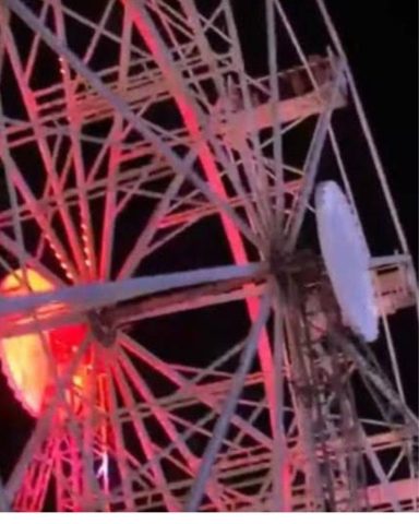 Criança cai de roda gigante durante festa de São João em Ipirá