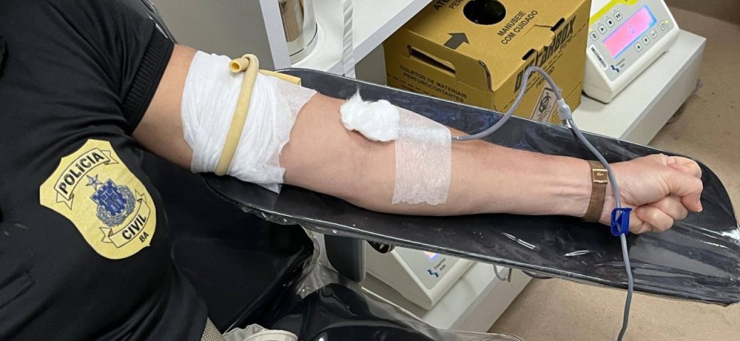 Polícia Civil realiza mutirão de doação de sangue em apoio à campanha Junho Vermelho