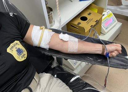 Polícia Civil realiza mutirão de doação de sangue em apoio à campanha Junho Vermelho