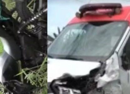 Tragédia: colisão fatal entre moto e ambulância tira vida de jovem em Itabuna