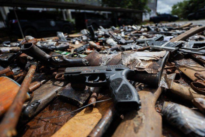 Número de armas apreendidas na Bahia aumenta em 18% no primeiro semestre de 2025