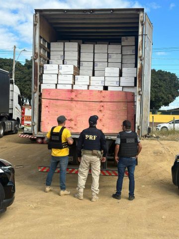 Carga avaliada em R$ 600 mil é recuperada em trecho de rodovia federal na Bahia