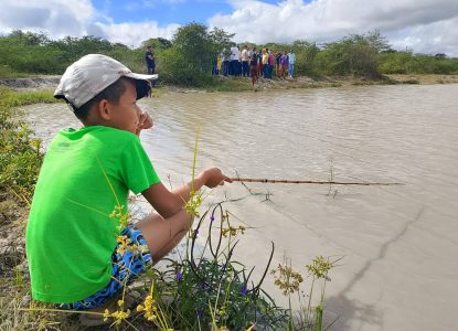 Começa limpeza da Lagoa Grande, no distrito de Maria Quitéria; revitalização será em etapas