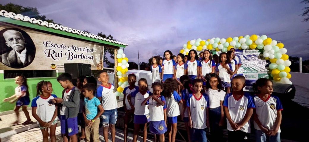 Escola quilombola e novas unidades escolares são inauguradas em Capim Grosso