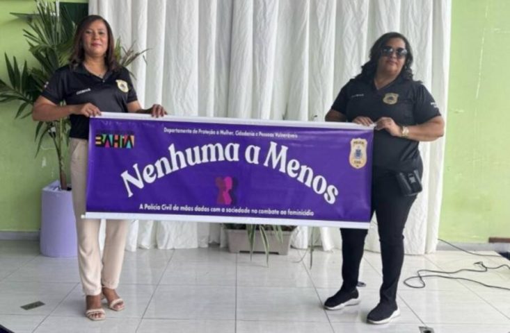 Agosto Lilás: Polícia Civil realiza campanha de enfrentamento e prevenção ao feminicídio