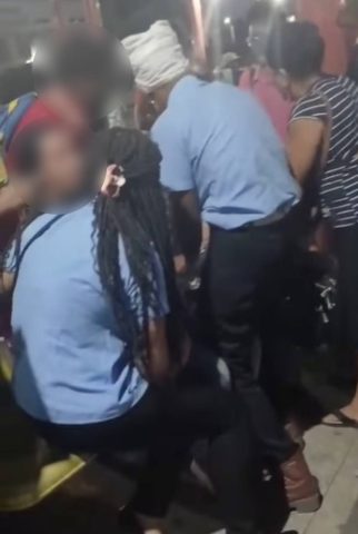 Acidente com ônibus assusta passageiros no Terminal Central de Feira de Santana