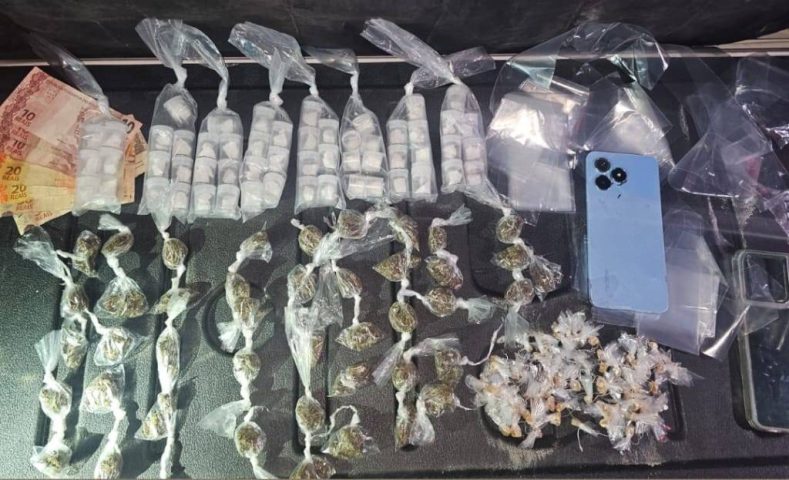 Dupla suspeita de tráfico de drogas é presa em Conceição do Jacuípe