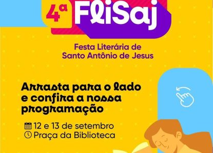 Festa Literária de Santo Antônio de Jesus começa nesta sexta, 12; veja programação