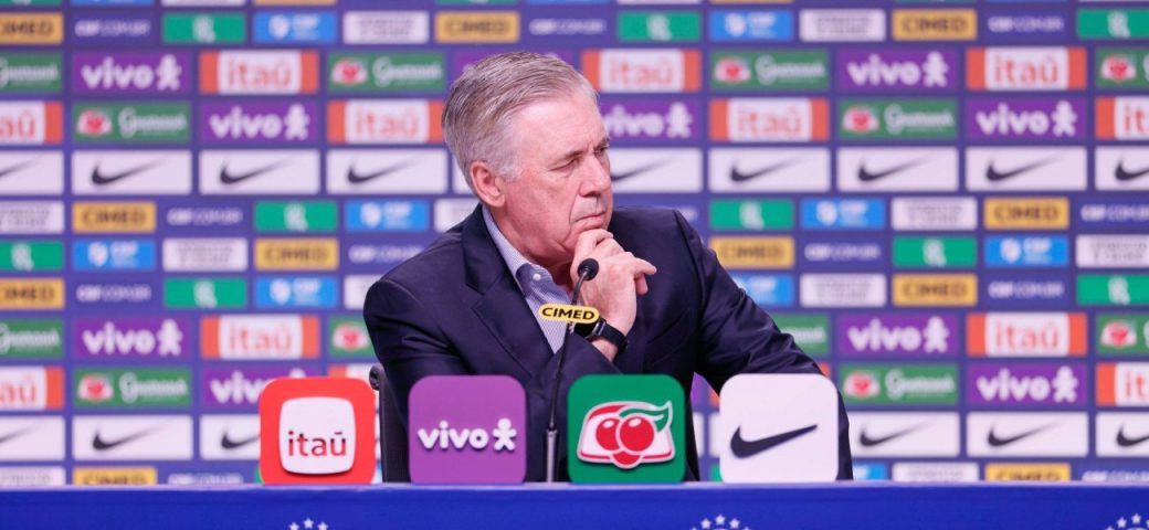 Carlo Ancelotti convoca Seleção Brasileira para amistosos contra Coreia do Sul e Japão