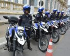 Guarda Municipal em Feira de Santana recebe 10 motocicletas para patrulhamento