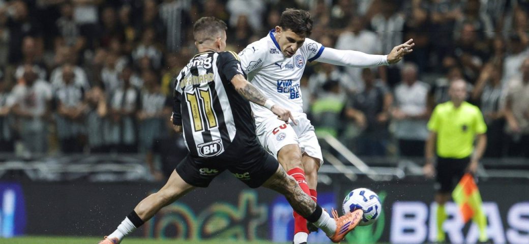 Bahia, com um a menos, sofre goleada do Atlético Mineiro em Belo Horizonte pelo Brasileirão 2025