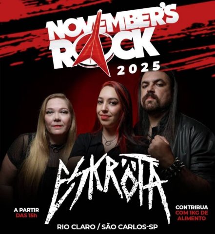 Festival November’s Rock 2025 anuncia banda Eskröta