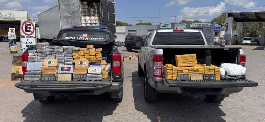 Polícia baiana intercepta veículo com 200kg de drogas pertencentes a facção do Rio de Janeiro