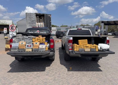 Polícia baiana intercepta veículo com 200kg de drogas pertencentes a facção do Rio de Janeiro