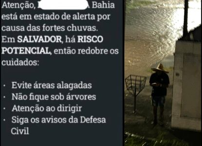 Governo do Estado emite mensagens de alertas para chuvas; saiba como receber