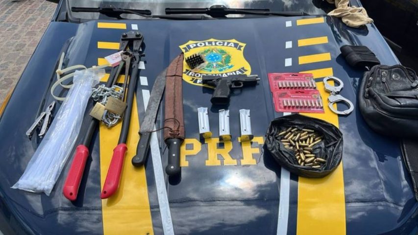 Homem é preso por receptação, adulteração e porte ilegal de arma em Conceição da Feira