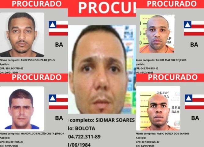 Ministério da Justiça lança site com foragidos mais procurados do Brasil; cinco são baianos