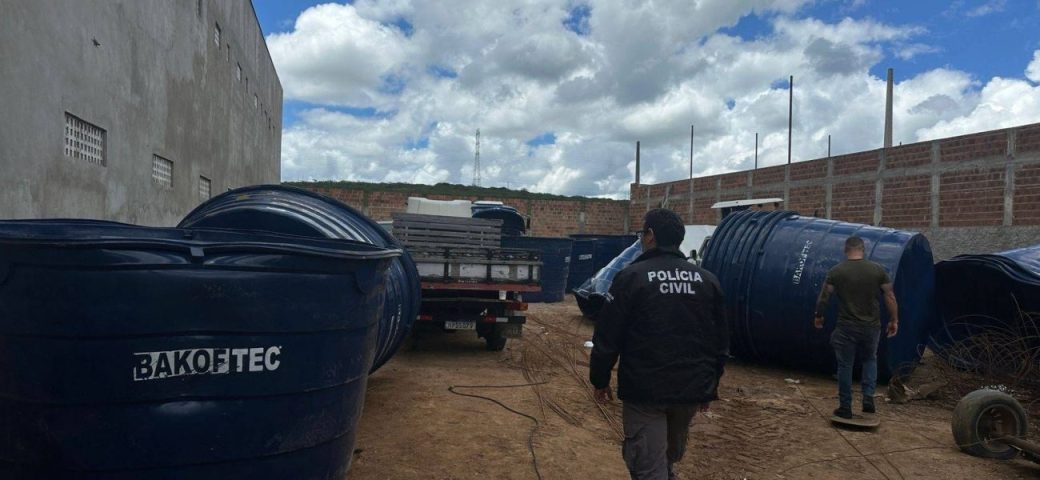 Polícia apreende 41 caixas d’águas desviadas no sudoeste da Bahia