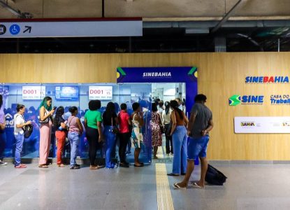Em 2025, taxa de desemprego na Bahia fica em 8,7%, a mais baixa da série histórica