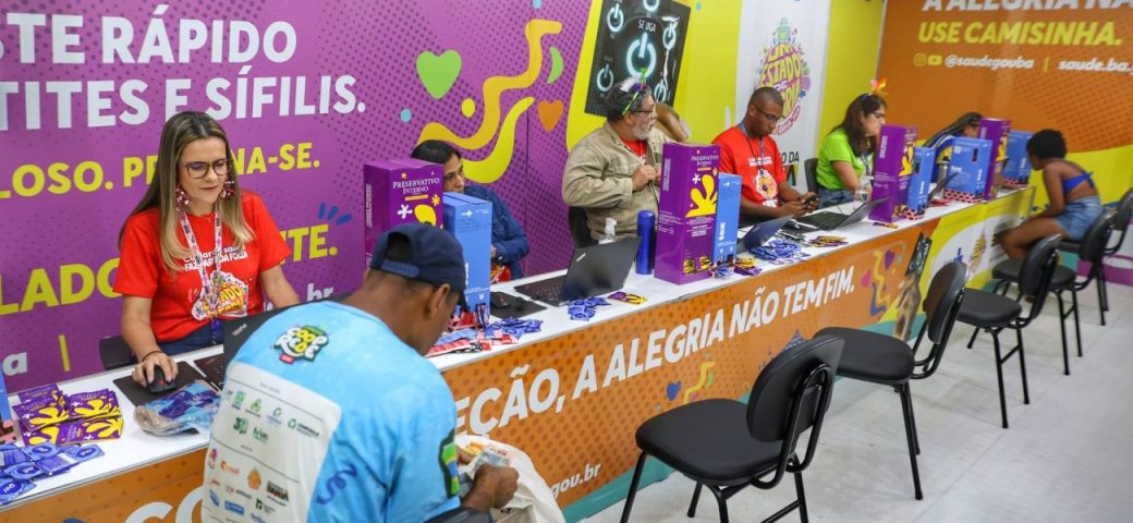 Postos de testagem de ISTs já somam mais de 24 mil exames realizados no Carnaval da Bahia