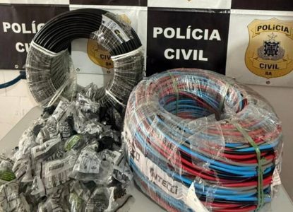 Homem é preso no interior da Bahia vendendo materiais furtados de unidade da Coelba