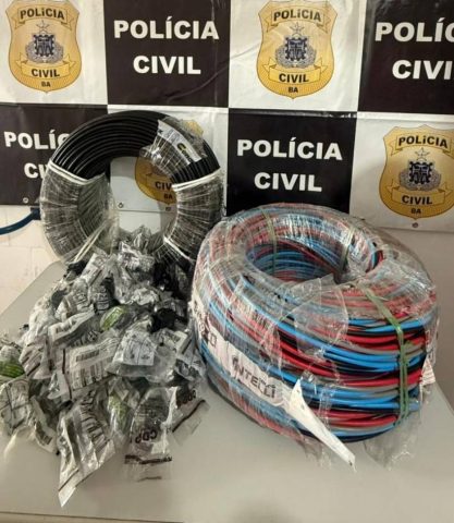 Homem é preso no interior da Bahia vendendo materiais furtados de unidade da Coelba