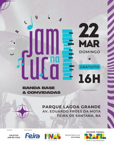 Jam na CUCA volta ser realizada em Feira de Santana; edição será na Lagoa Grande