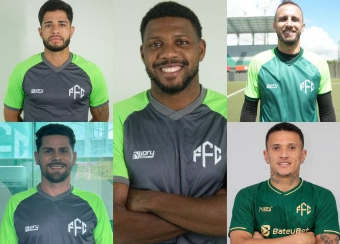 De ex-Corinthians e Santos a jogador com seis acessos de divisão: Feira FC anuncia mais cinco reforços