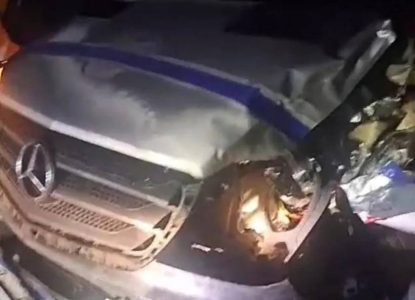 Colisão frontal entre van e motocicleta deixa dois mortos na zona rural de São Gonçalo dos Campos