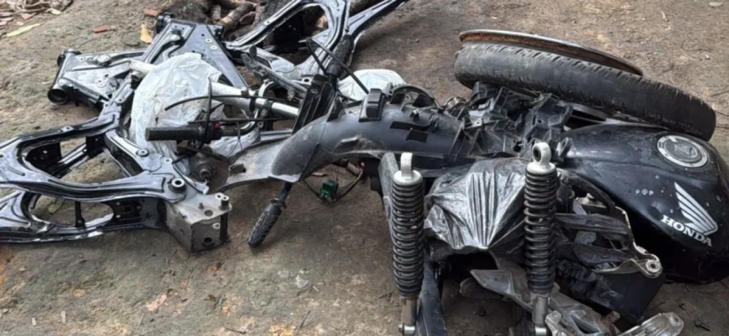 Polícia civil localiza oficina de desmanche em Conceição do Jacuípe de motos roubadas em Feira