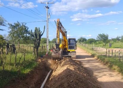 Nova adutora proporcionará segurança hídrica para população de Nova Fátima e Pé de Serra  