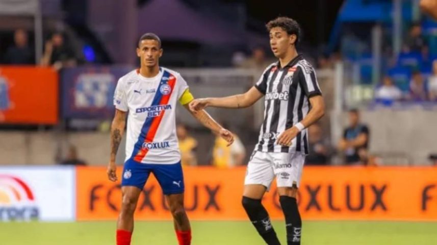 Bahia busca empate contra Santos na Arena Fonte Nova pelo Brasileirão 2026