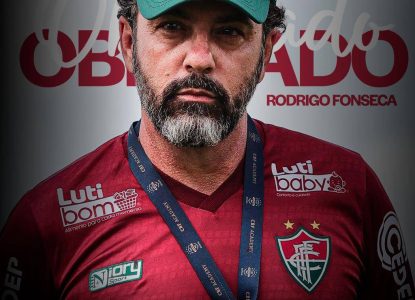 Fluminense de Feira comunica saída do treinador Rodrigo Fonseca a duas emanas da estria na Série B do Baianão 2026