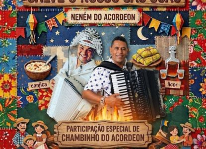 Neném do Acordeon lança 'Salve o Nosso São João', celebra festas juninas e cultura nordestina