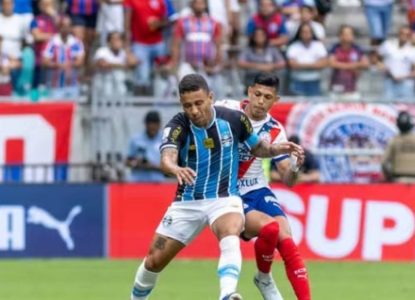 Bahia busca empate contra Grêmio na Arena Fonte Nova e amplia jejum de vitorias no Brasileirão 2026
