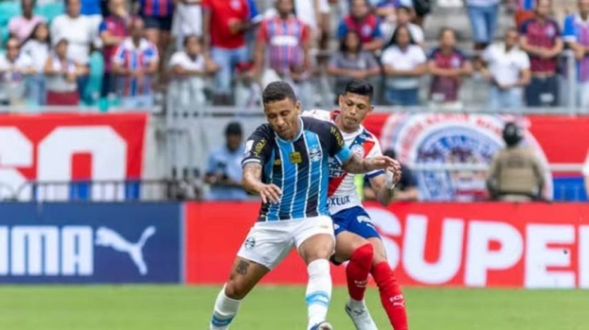 Bahia busca empate contra Grêmio na Arena Fonte Nova e amplia jejum de vitorias no Brasileirão 2026