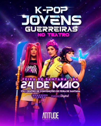 Musical “K-Pop Jovens Guerreiras” chega a Feira de Santana com música, dança e efeitos especiais