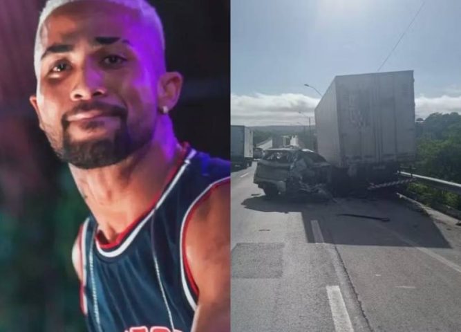 Cantor Zau O Pássaro morre em acidente na BR-116, em Feira de Santana